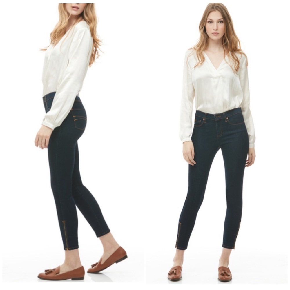 Second Yoga Jeans Classic Rise Skinny Ankle Zip 24